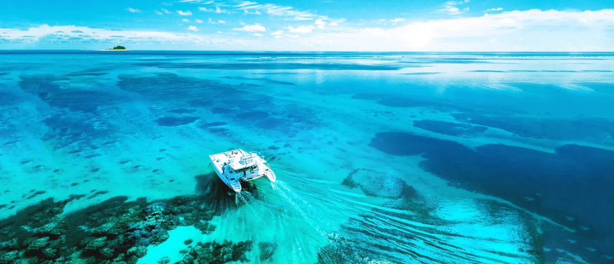 Sortie en bateau sur le lagon d’Alphonse.
